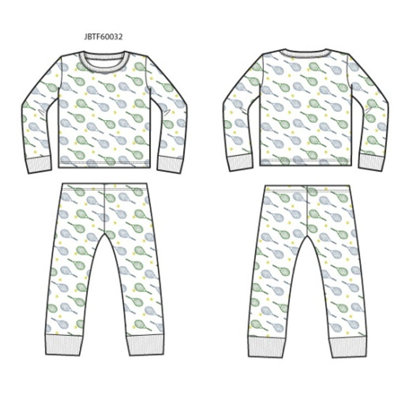 Janie and Jack - K Long Sleeve Tennis Sleep Sb1 E1