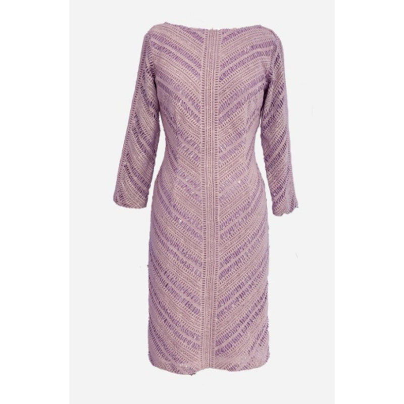 JS Collections - Womens Chevron Embroidered Cocktail