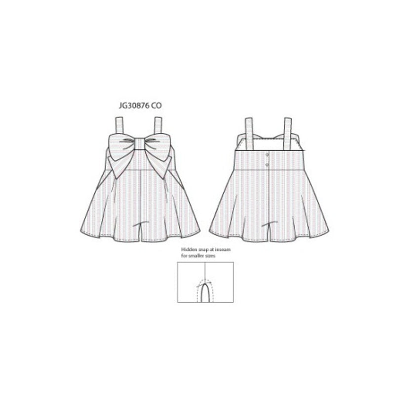 Janie and Jack - Girls with X Multi Seersckr Romper Sm0
