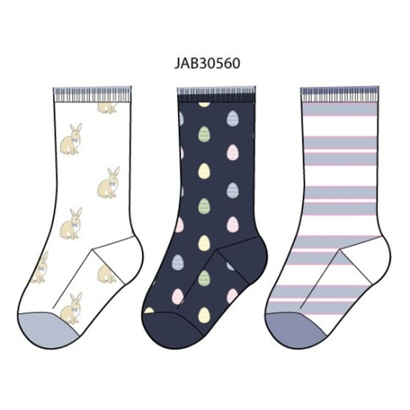 Janie and Jack - Kids B Nvy Egg Sock 3pk E1