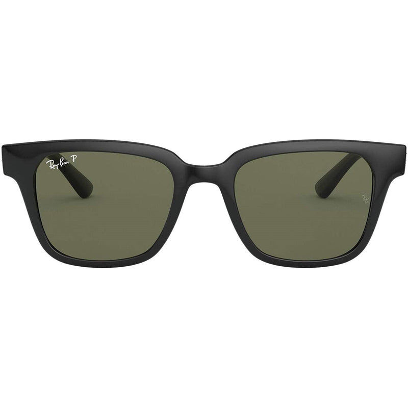 Ray-Ban 0Rb4323 Square Sunglasses — Black/Dark Green  Polar