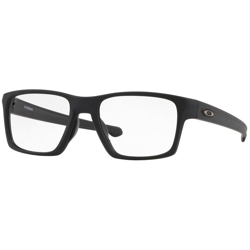 Oakley Frame 0Ox8140 Litebeam Square Frames — Satin Black/Clear