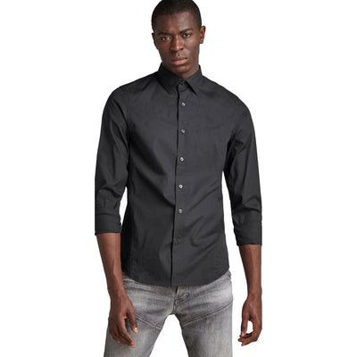 G-Star Raw - Mens Dressed Super Slim Woven Shirt — Dark Black