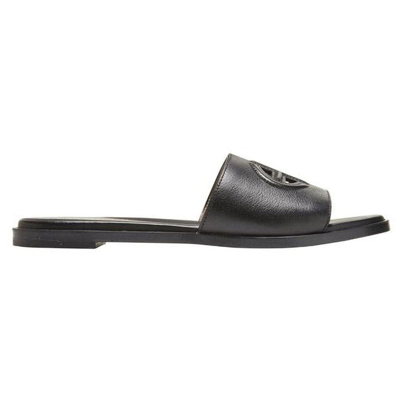 Cole Haan - Womens Flynn Logo Slide Sandal — Black Leather