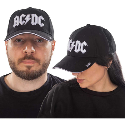 AC/DC - Unisex White Logo Baseball Cap