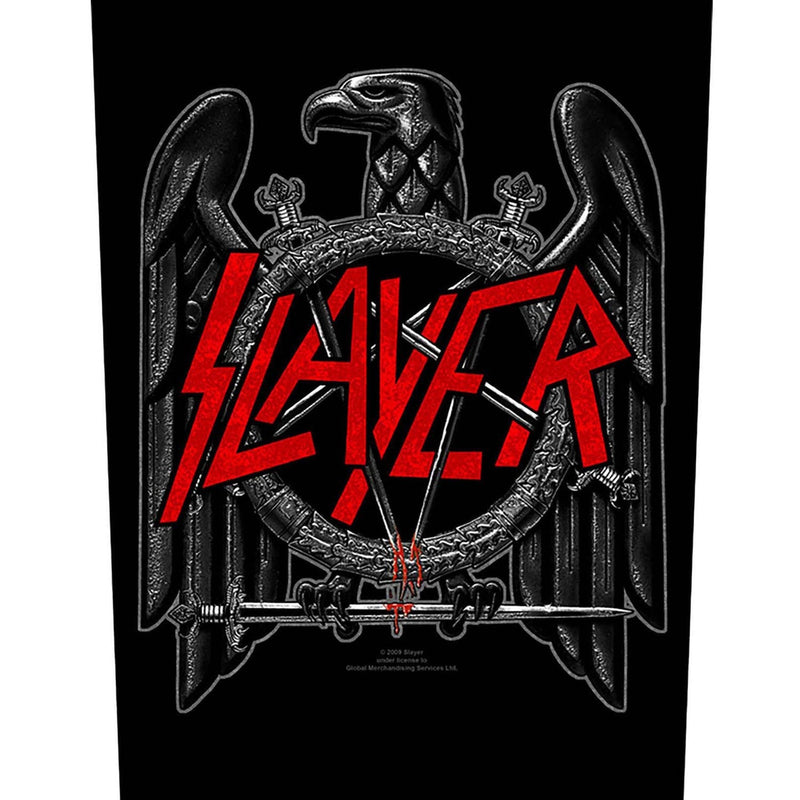 Slayer - Unisex Black Eagle Back Patch