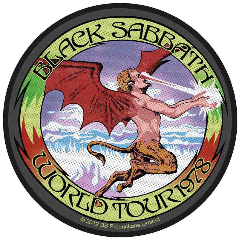 Black Sabbath - Unisex World Tour 1978 Standard Patch
