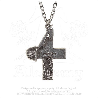 Metallica - Unisex Master Of Puppets 1986 Cross Pendant
