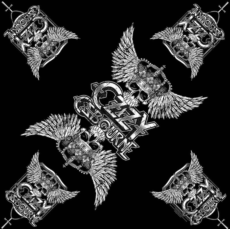 Ozzy Osbourne - Unisex Skull & Wings Bandana