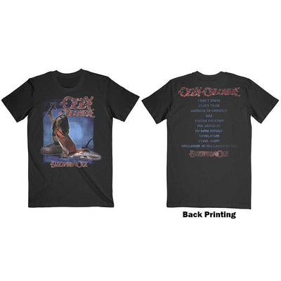 Ozzy Osbourne - Unisex Blizzard Of Ozz Track List T-Shirt