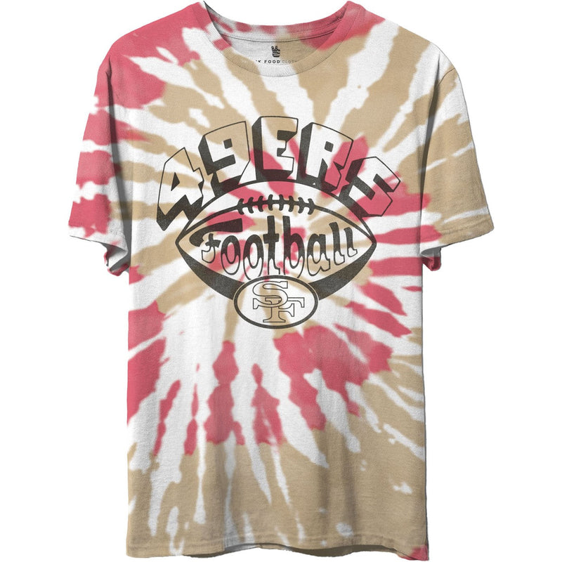 Junk Food - Unisex 49Ers Football Tie Dye Short Sleeve T-Shirt