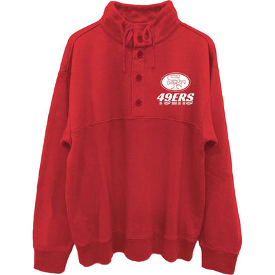 Junk Food - Mens 49Ers Mock 1/4 Button Up Top