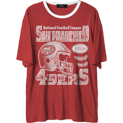 Junk Food - Mens 49Ers Oversized Ringer T-Shirt