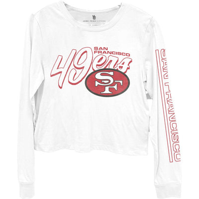 Junk Food - Womens 49Ers Touchdown Long Sleeve Crop T-Shirt