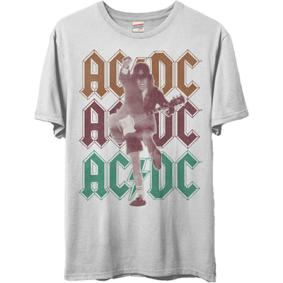 Junk Food - Unisex Acdc Triple Color Logo T-Shirt