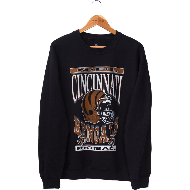 Junk Food - Unisex Bengals Hlmt Fm Crew Fleece Top