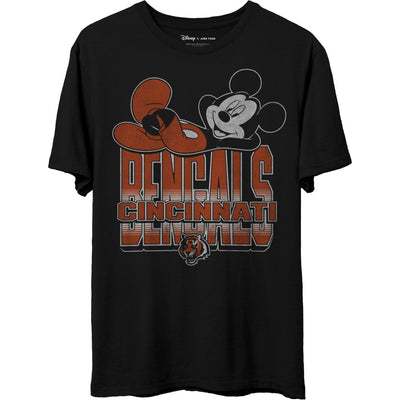 Junk Food - Unisex Bengals Mickey Kick Back T-Shirt