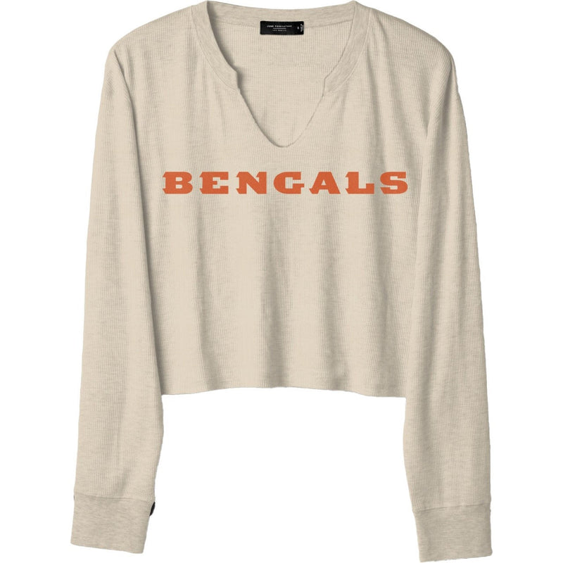 Junk Food - Womens Bengals Sunday Crop Thermal T-Shirt