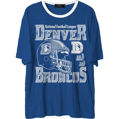 Junk Food - Mens Broncos Oversized Ringer T-Shirt