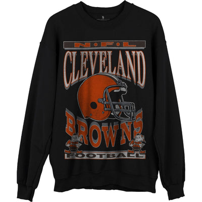 Junk Food - Unisex Browns Helmet Crew Fleece Top