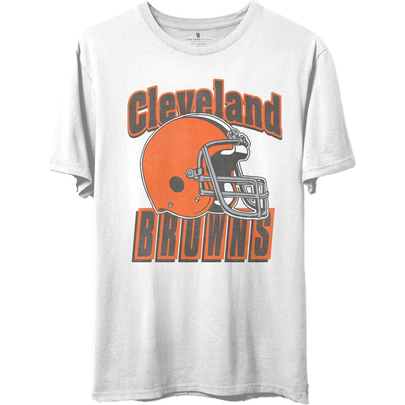 Junk Food - Unisex Browns Throwback Helmet T-Shirt