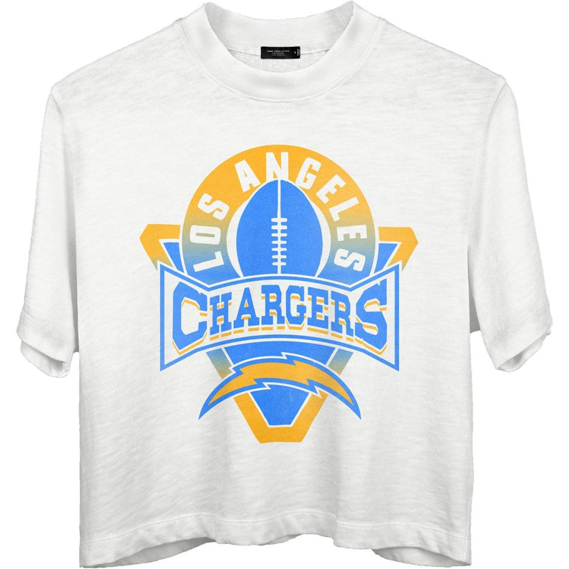 Junk Food - Womens Chargers Mock Neck Crop T-Shirt
