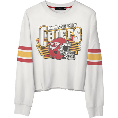 Junk Food - Womens Chiefs Kickoff Crop Crew Top