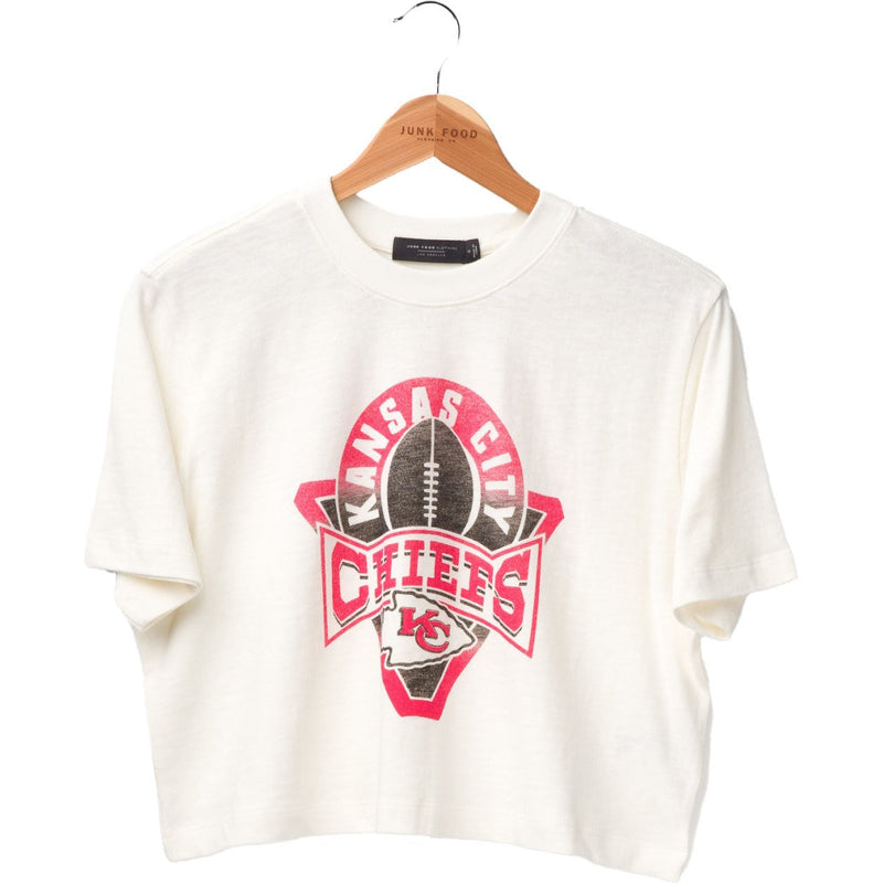 Junk Food - Womens Chiefs Mock Neck Crop T-Shirt