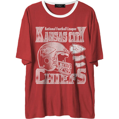 Junk Food - Mens Chiefs Oversized Ringer T-Shirt