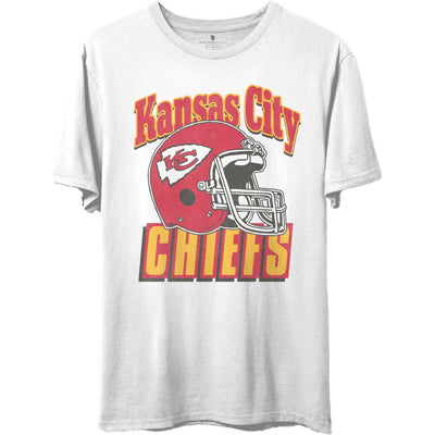 Junk Food - Unisex Chiefs Throwback Helmet T-Shirt