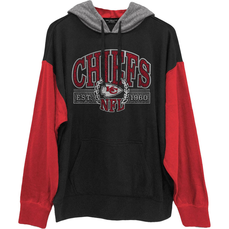 Junk Food - Mens Chiefs Tri Color Block Hood