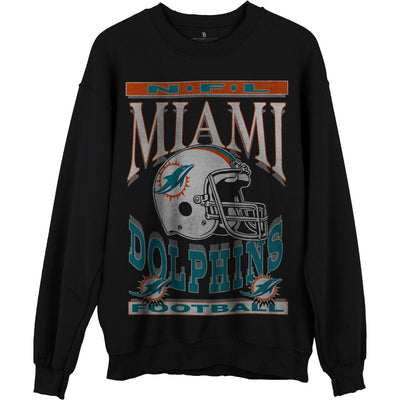 Junk Food - Unisex Dolphins Helmet Crew Fleece Top