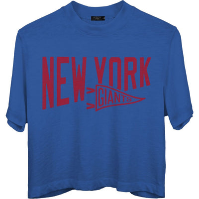 Junk Food - Womens Giants Dual Threat Mock Crop T-Shirt