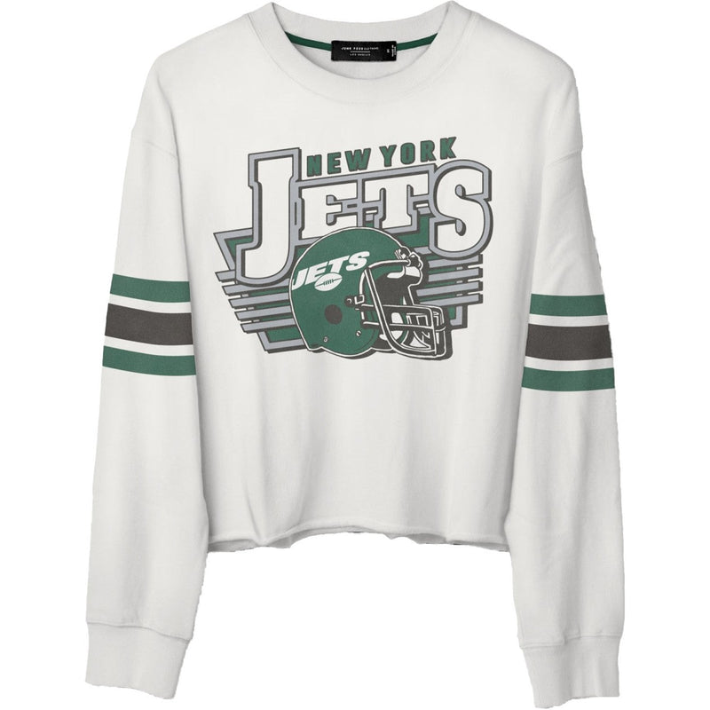Junk Food - Womens Jets Kickoff Crop Crew Top