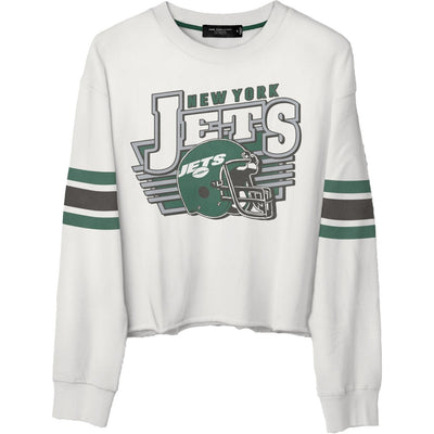 Junk Food - Womens Jets Kickoff Crop Crew Top