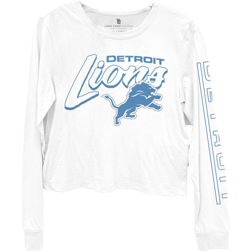 Junk Food - Womens Lions Td Long Sleeve Cropped T-Shirt