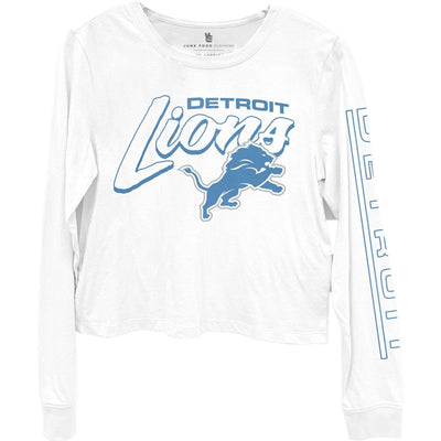 Junk Food - Womens Lions Td Long Sleeve Cropped T-Shirt
