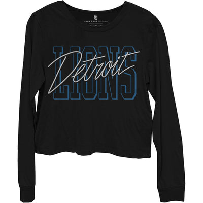Junk Food - Womens Lions Timeout Long Sleeve Crop T-Shirt