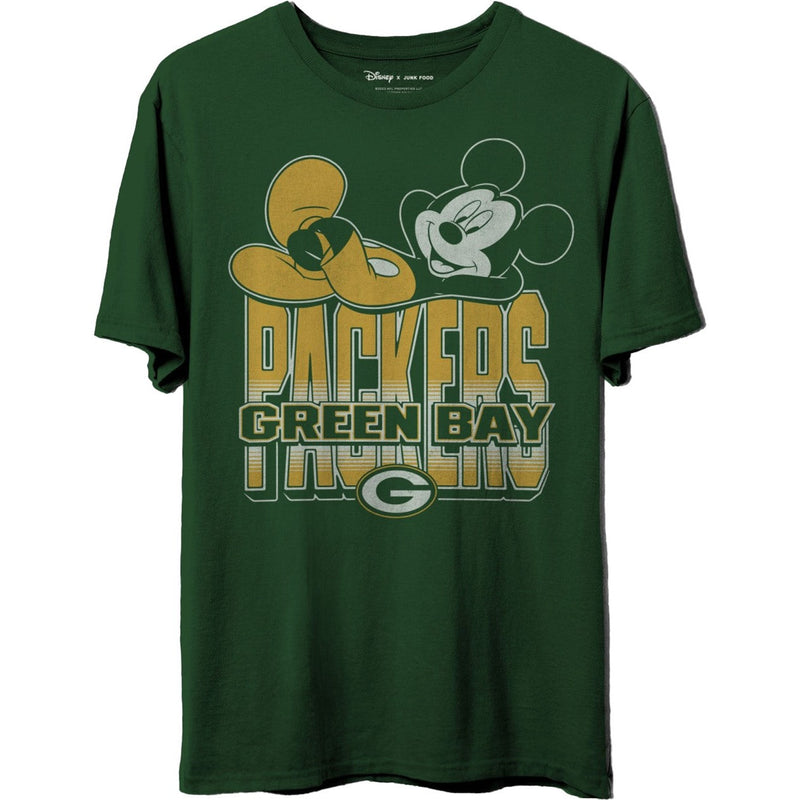 Junk Food - Unisex Packers Mickey Kick Back T-Shirt