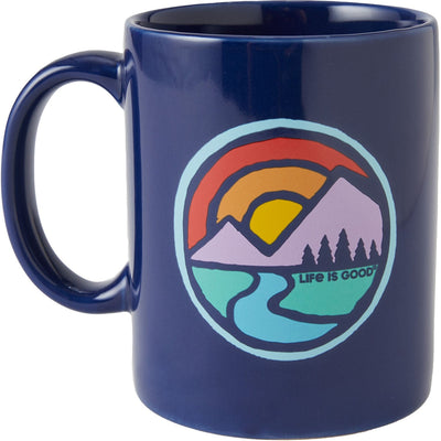 Life Is Good - Sunset Breathe Circle Mug