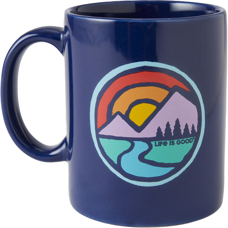 Life Is Good - Sunset Breathe Circle Mug