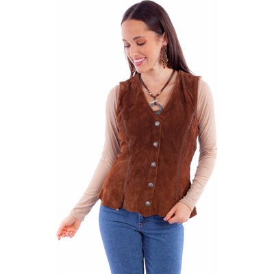 Scully - Womens Vest — Cafe Brown