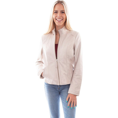 Scully - Womens Zip Front Jacket — Beige