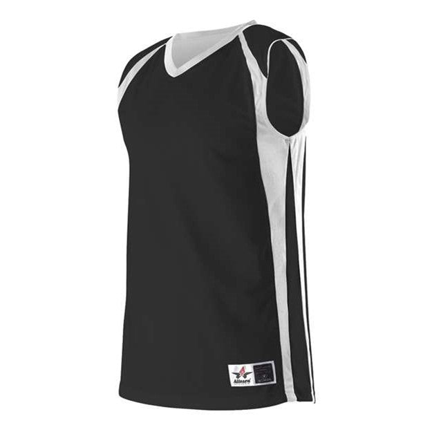 Alleson Athletic - Womens 54Mmrw Reversible Basketball Jersey — Black/White