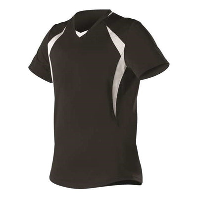 Alleson Athletic - Womens 552Jw Short Sleeve Fastpitch Jersey — Black/White