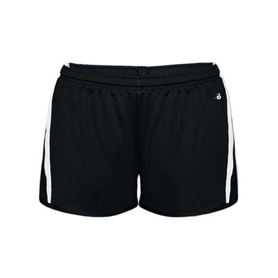 Alleson Athletic - Womens 7274 Stride Shorts — Black/White