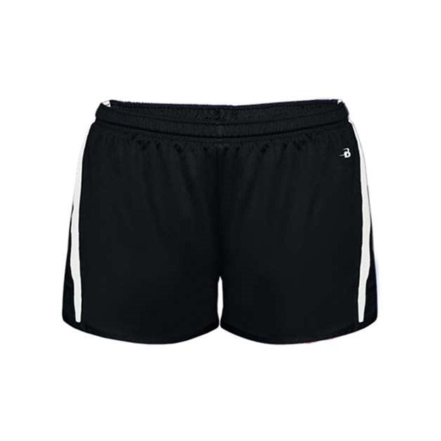 Alleson Athletic - Womens 7274 Stride Shorts — Black/White