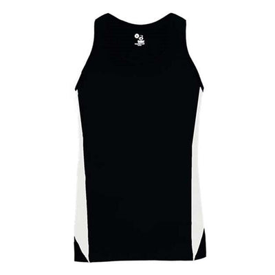 Alleson Athletic - Womens 8967 Stride Singlet — Black/White