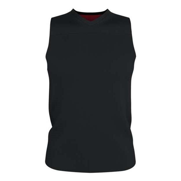 Alleson Athletic - Mens A105Ba Blank Reversible Game Jersey — Black/Red