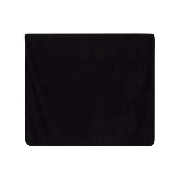 Alpine Fleece - Mens 8701 Polyester/Nylon Picnic Blanket — Black